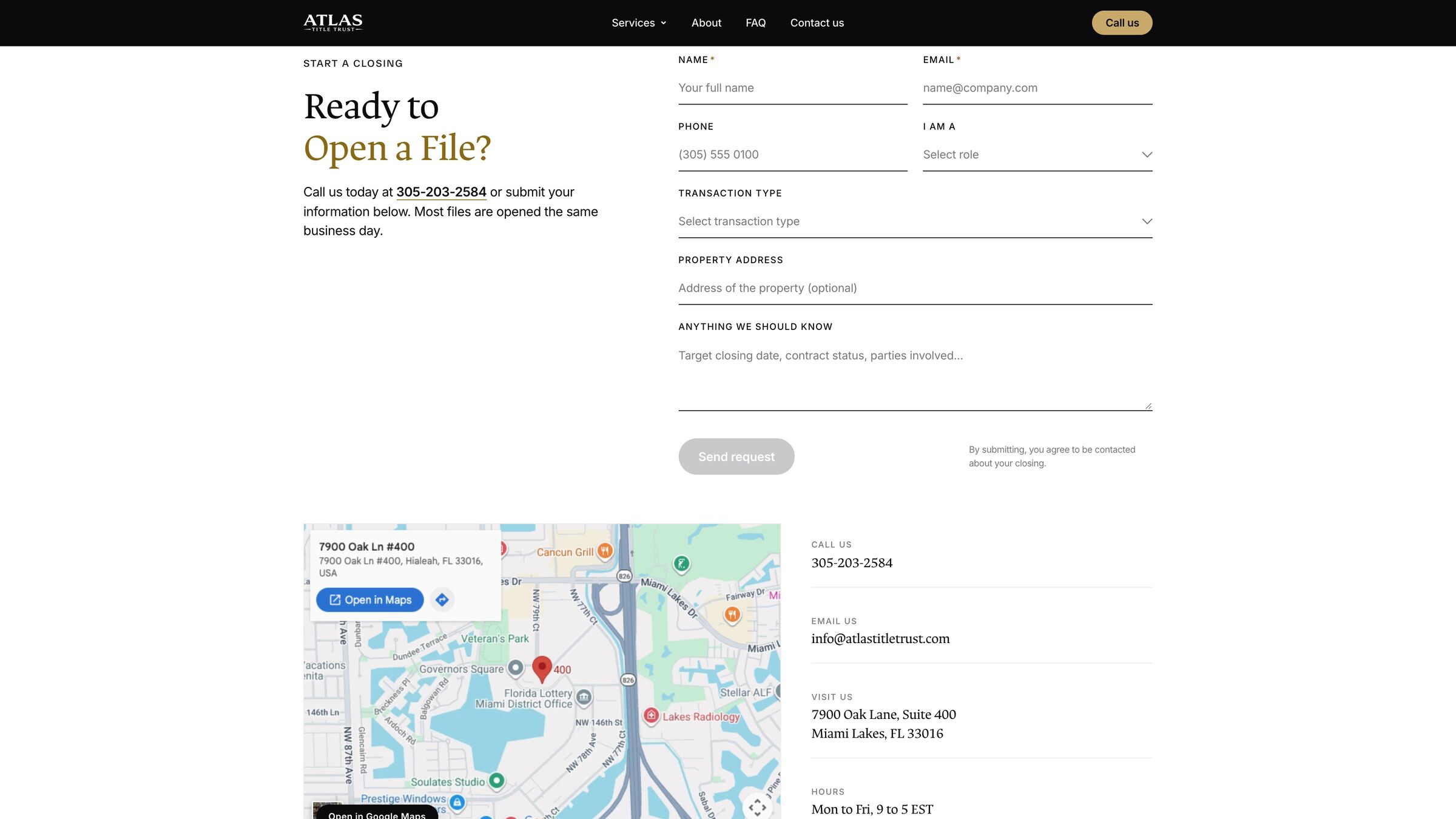 Ready to open a file