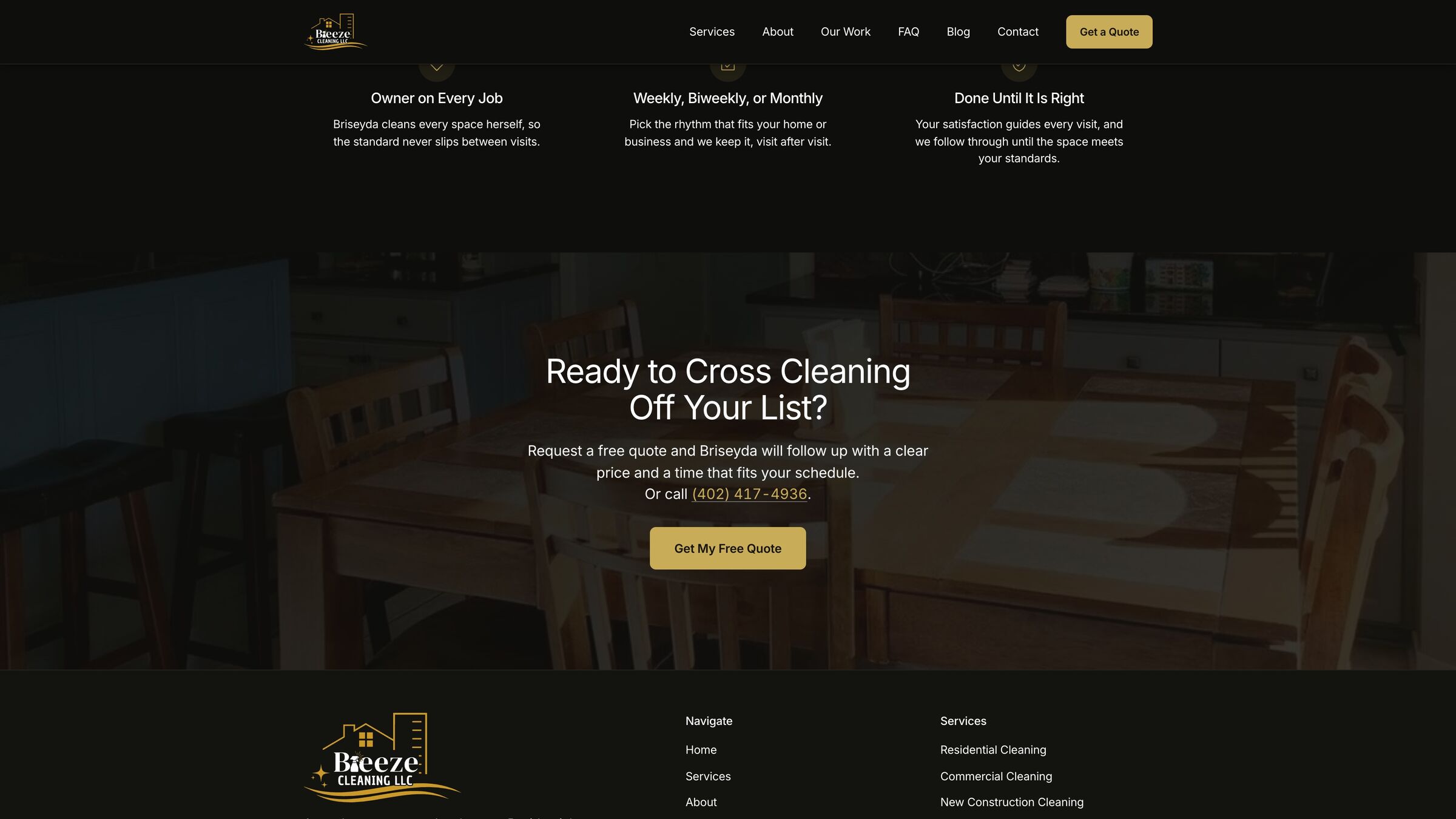Owner on every job: Briseyda of Breeze