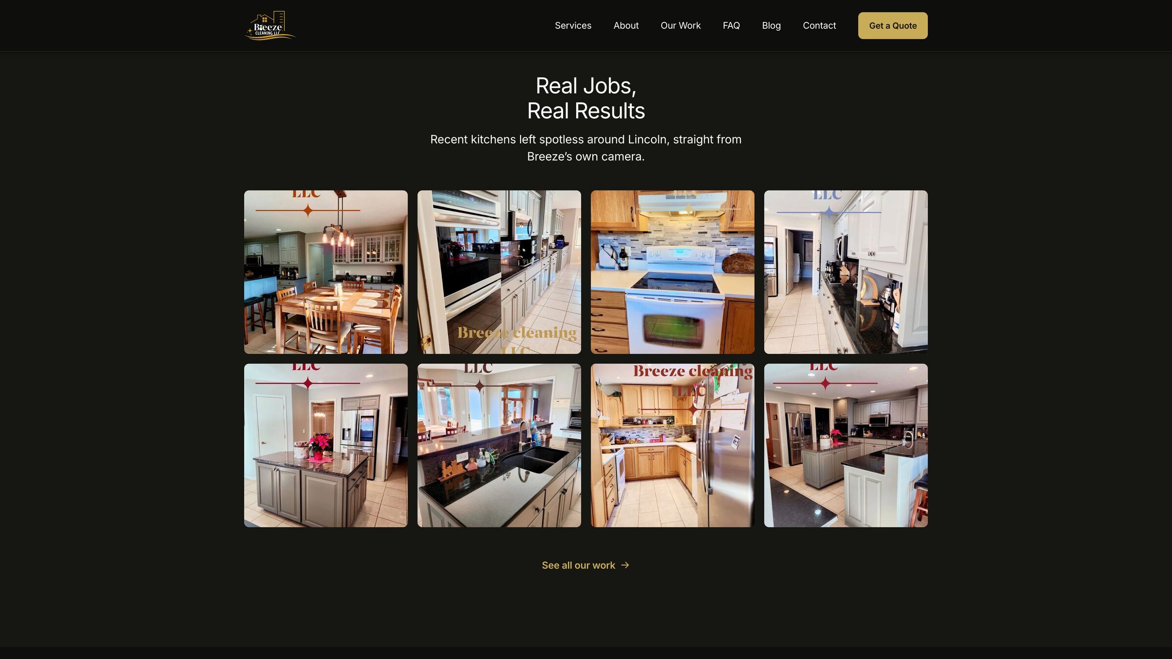 Real jobs, real results: photos from Breeze jobs