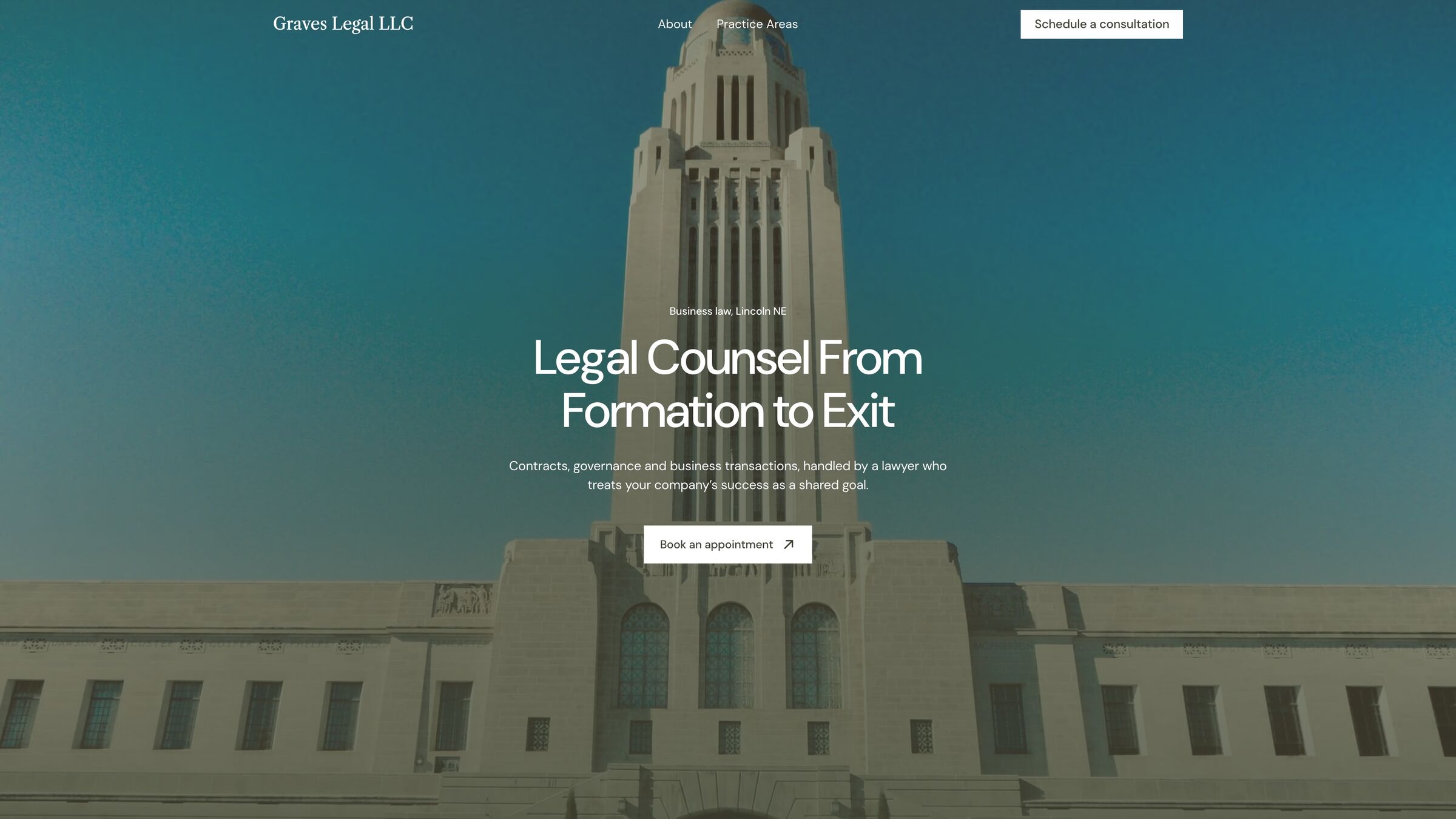 Graves Legal homepage: legal counsel from formation to exit