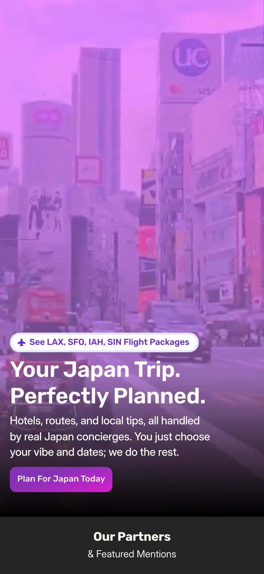 Kabuk homepage on a phone
