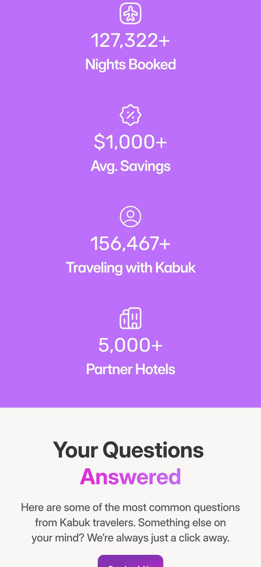 Kabuk in numbers, on a phone