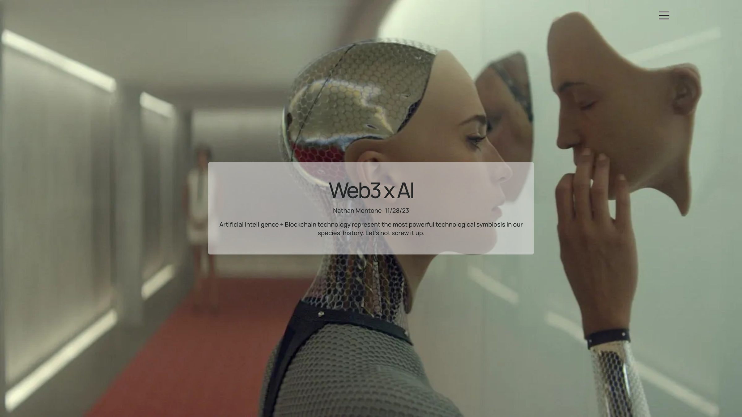 Web3 x AI, from the M31 newsletter