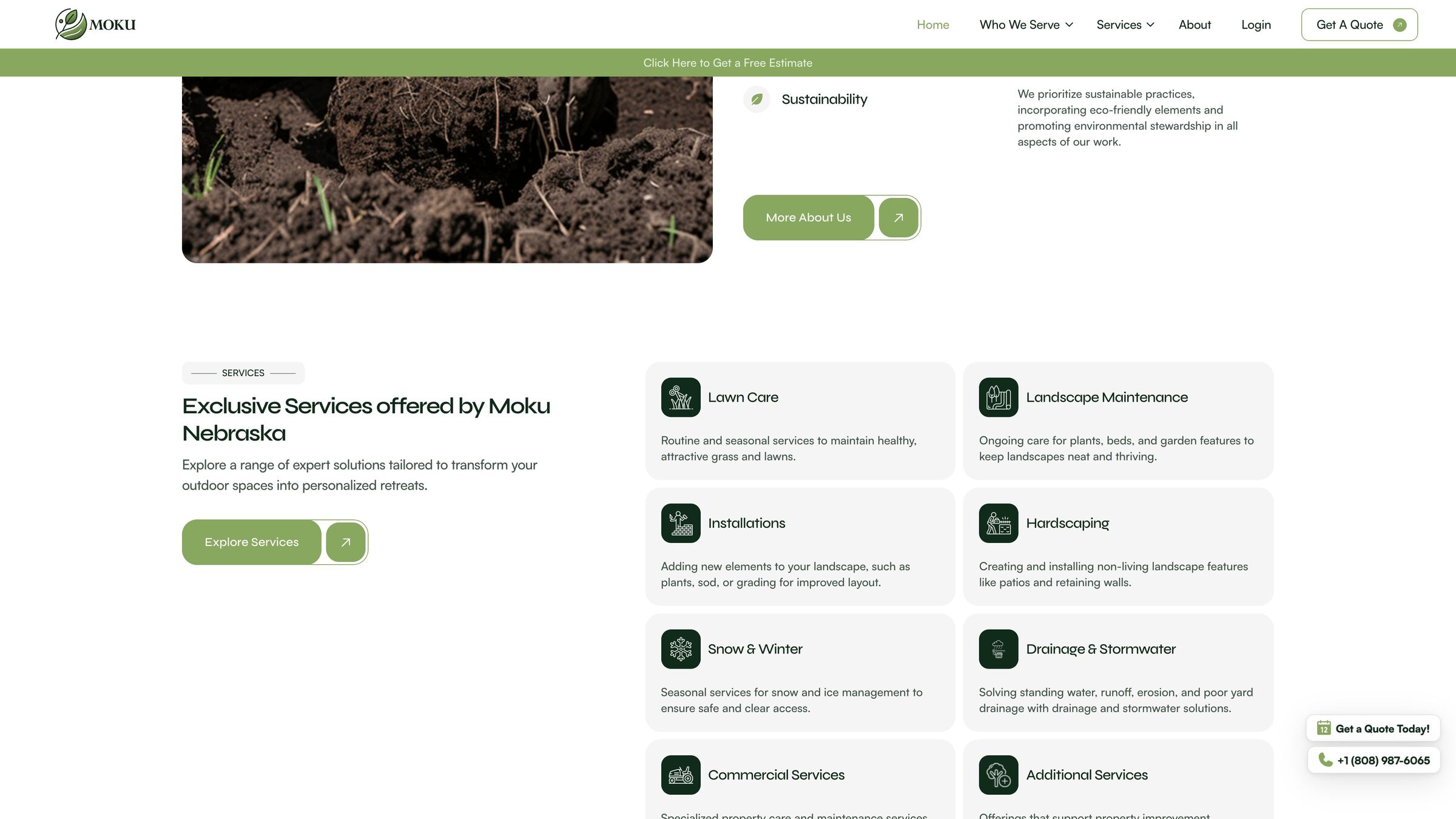 Moku Nebraska values: creativity, quality, satisfaction, sustainability