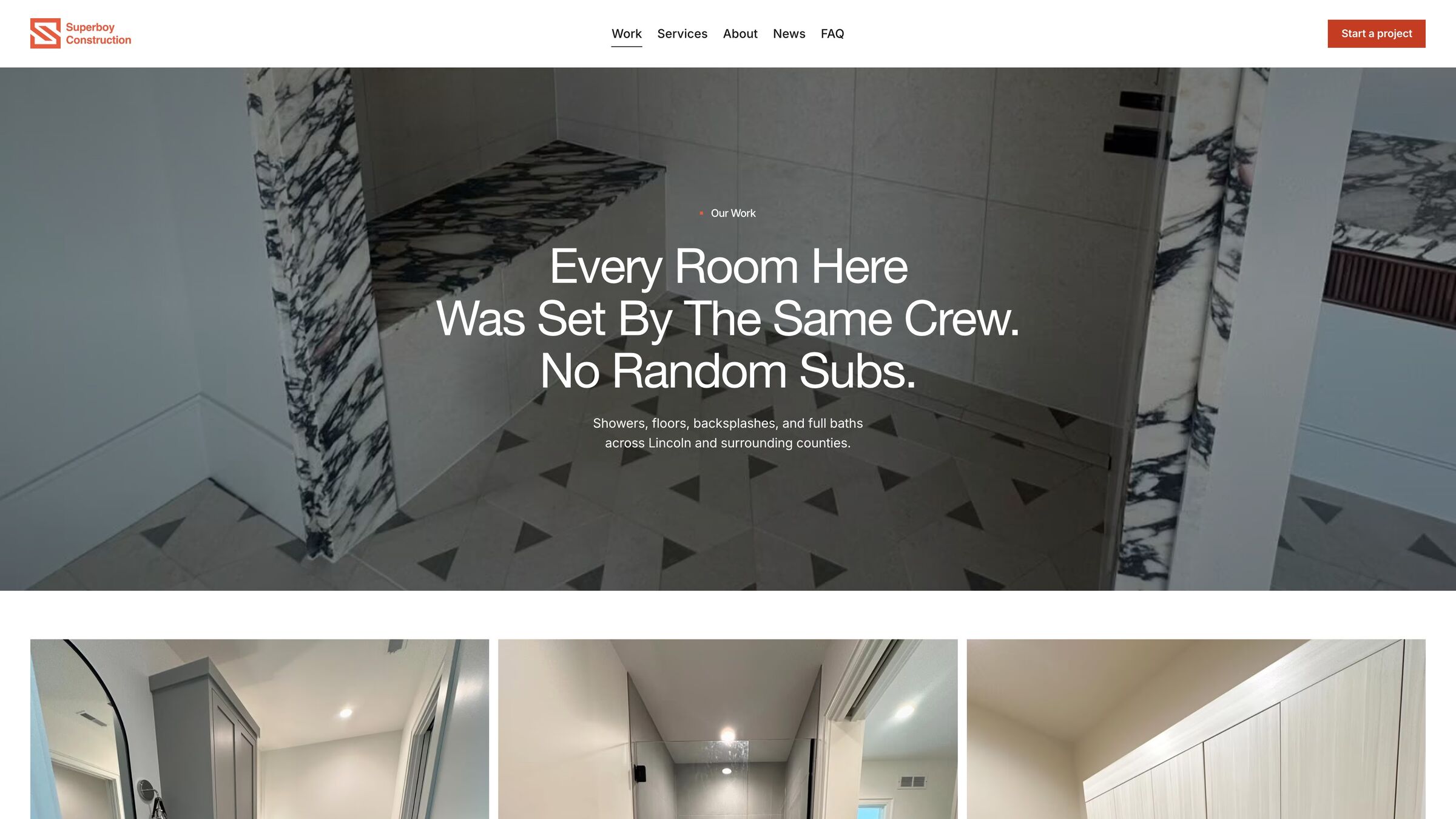 Superboy Construction recent projects