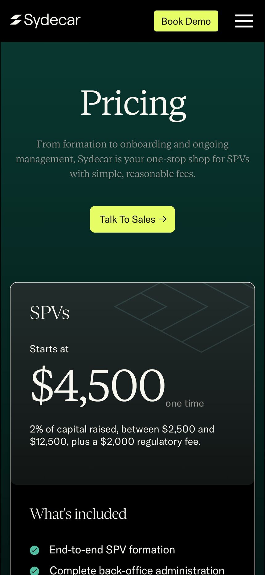 Pricing on a phone