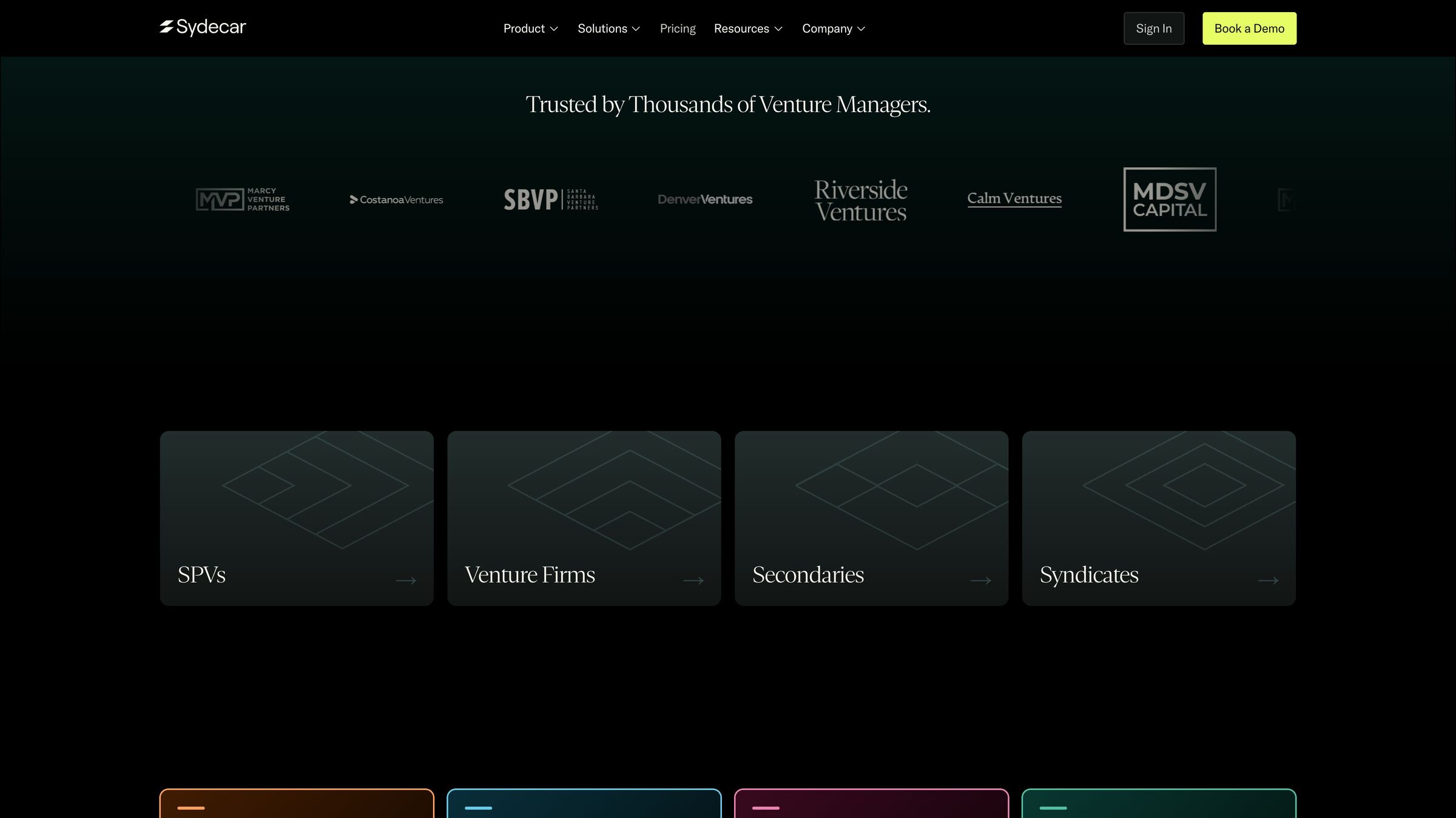 Trusted by thousands of venture managers