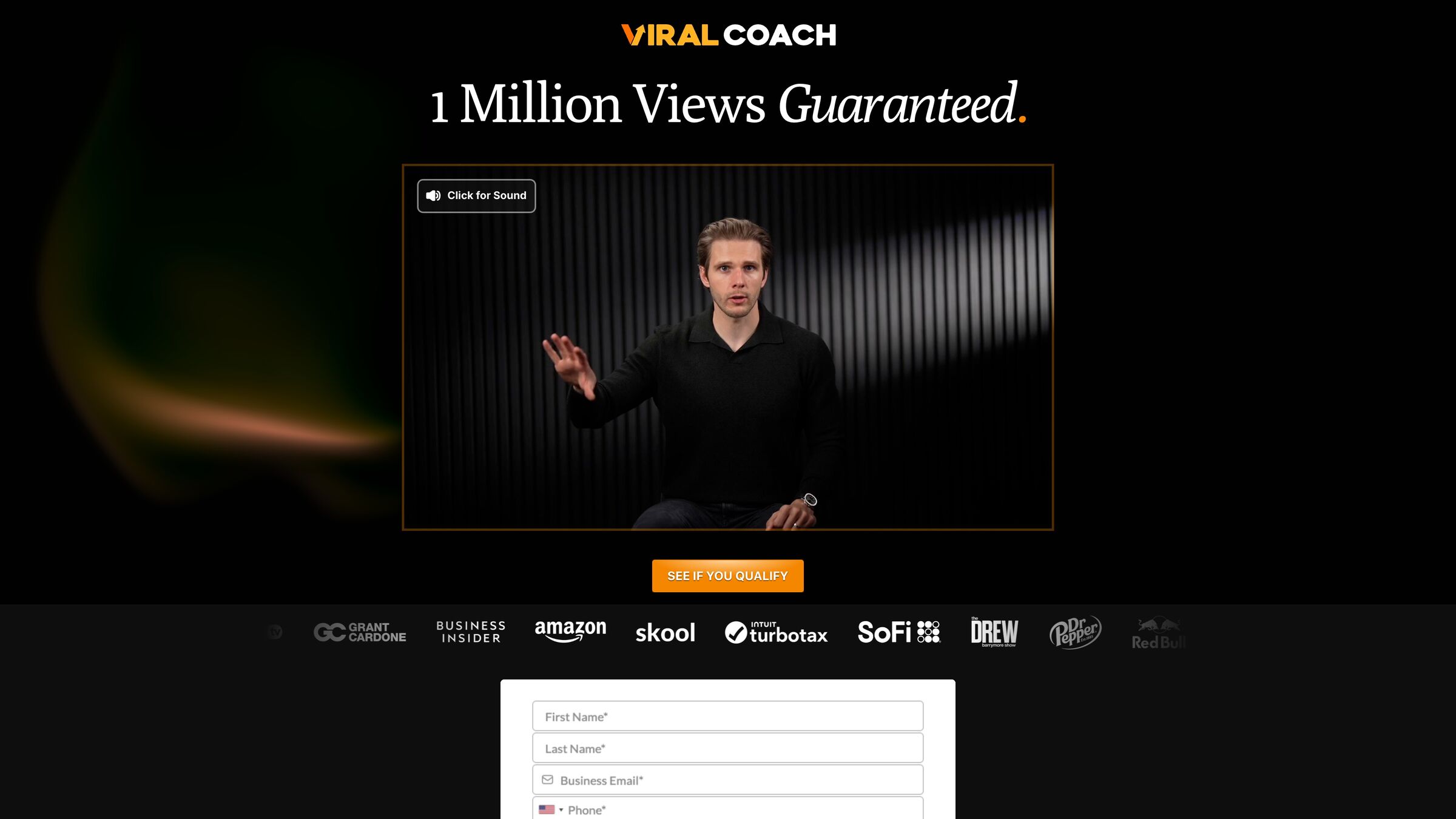 Viral Coach get started form