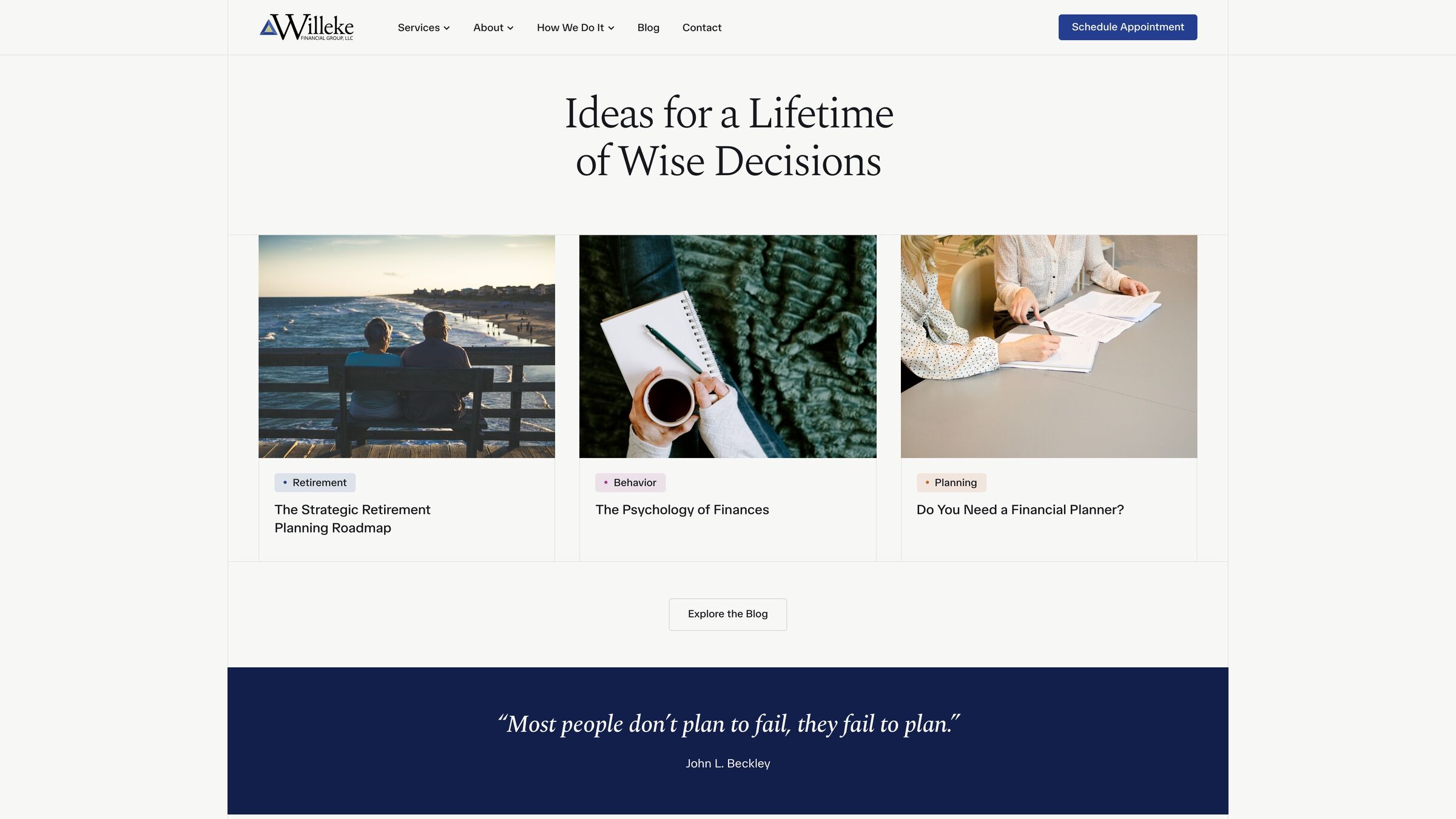 Ideas for a lifetime of wise decisions