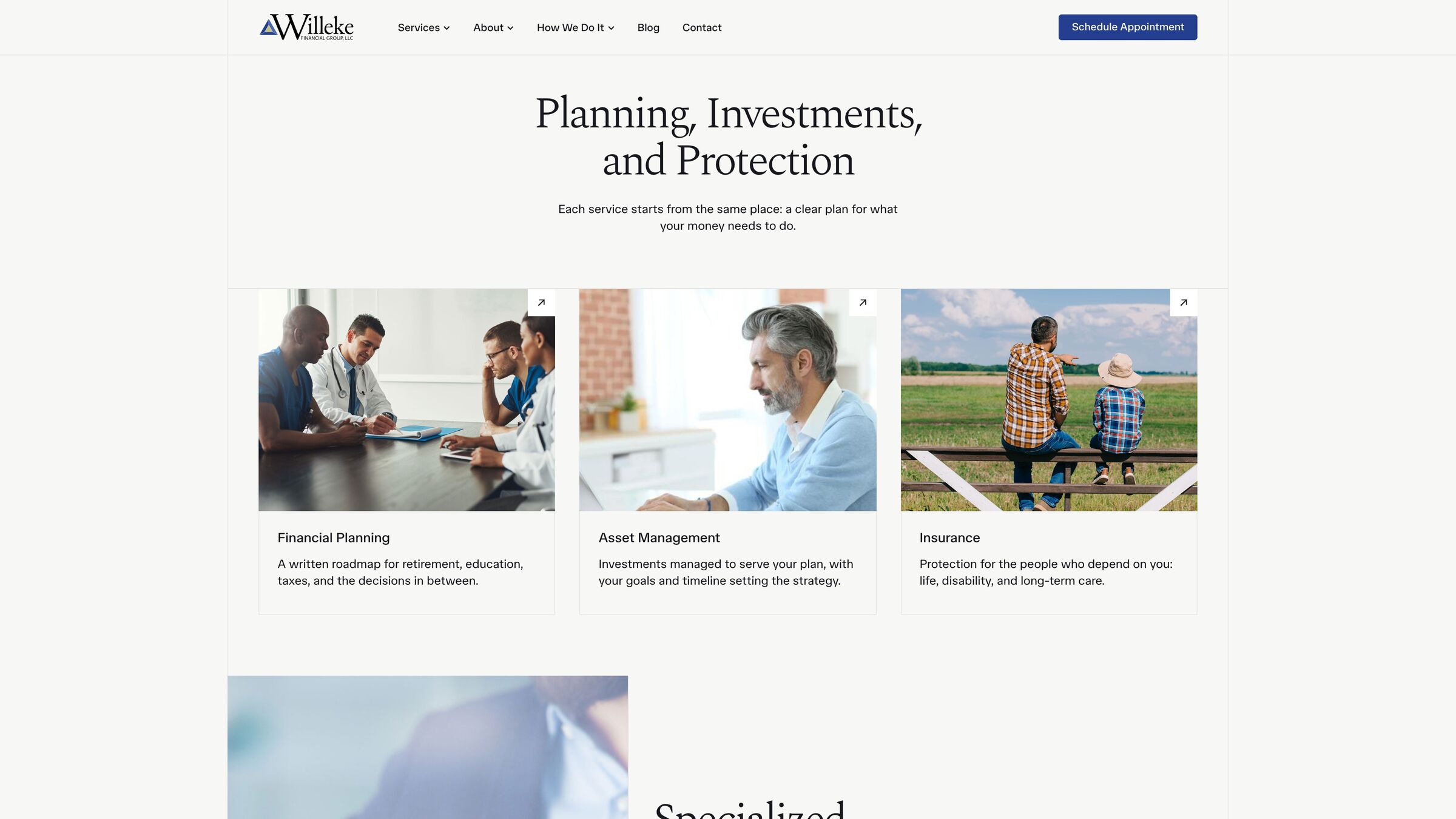 Planning, investments and protection